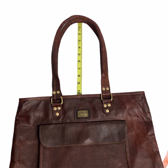 PASCADO leather tote bag satchel zip closure - Picture 11 of 12